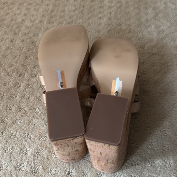 NWOB Sam Edelman Dev Platform Sandals with Cork Heel 6.5 - Picture 7 of 7